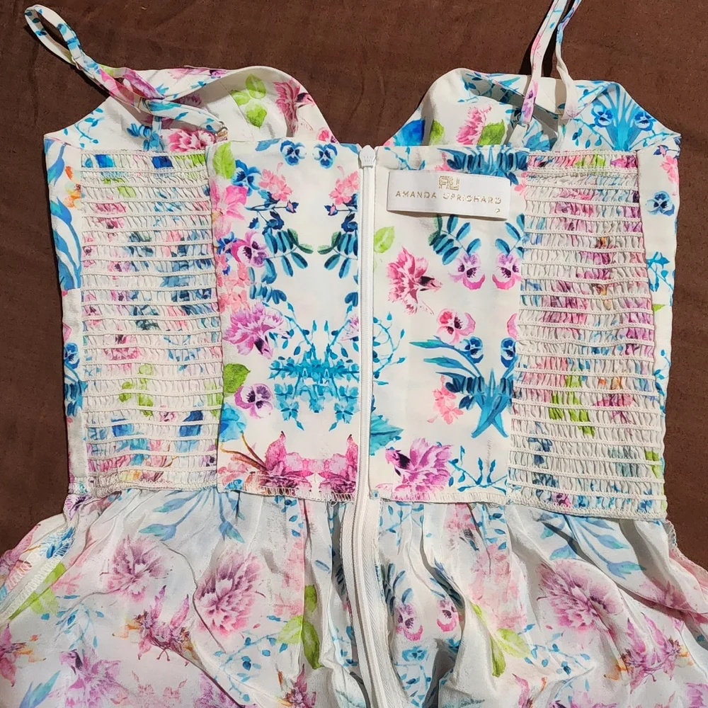 Beautiful long strap Silk dress NWOT - Picture 10 of 14